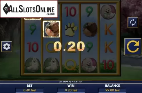 Win screen. A bark in the park from Genesis