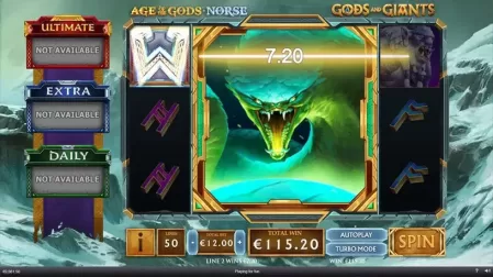 Age of the Gods Norse Gods and Giants slot screenshot 3