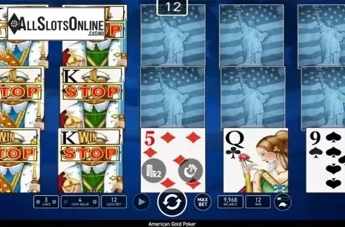 Game workflow 3. American Poker Gold (Wazdan) from Wazdan