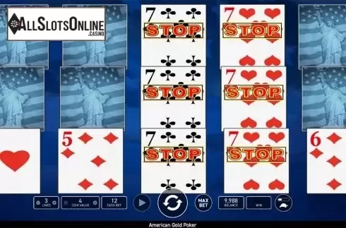 Game workflow . American Poker Gold (Wazdan) from Wazdan
