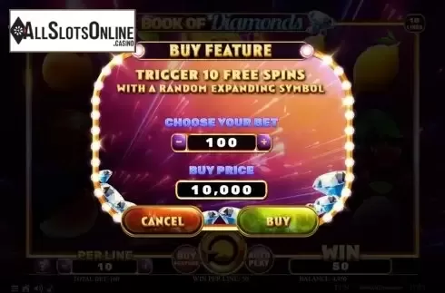 Buy Feature. Book of Diamonds from Spinomenal