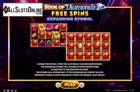 Features. Book of Diamonds from Spinomenal