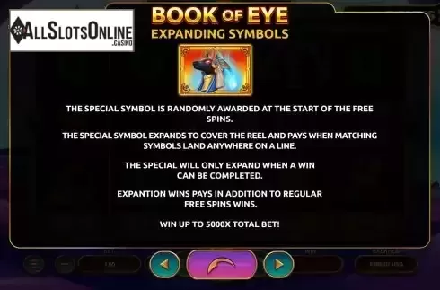 Expanding symbols screen