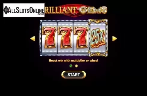 Start Screen. Brilliant Gems from Ruby Play