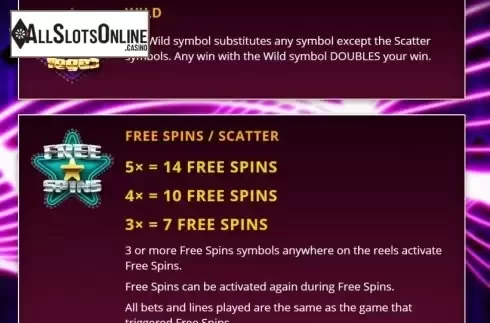 Paytable 2. Cash Vegas from Genii