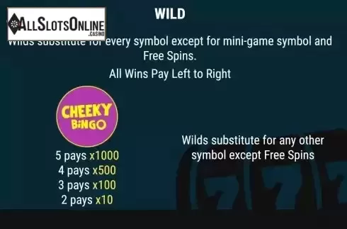 Game Features screen