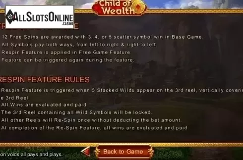 Features. Child of Wealth from SimplePlay