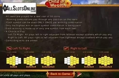 Lines. Child of Wealth from SimplePlay