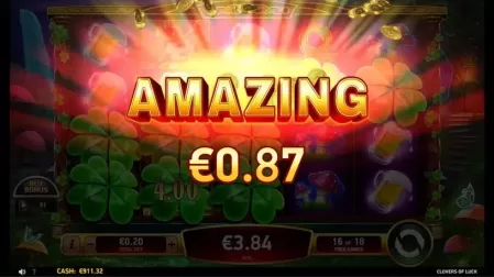 Clovers of Luck slot screenshot 4