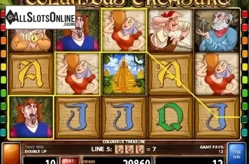 Screen 2. Columbus Treasure from Casino Technology