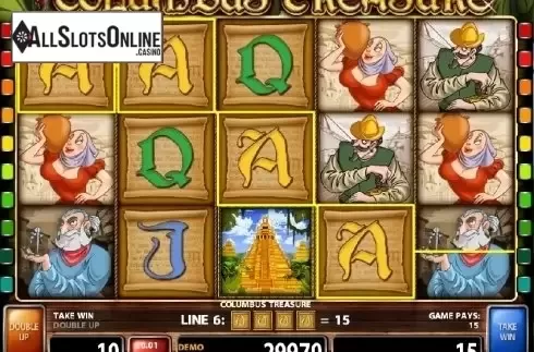 Screen 1. Columbus Treasure from Casino Technology
