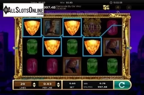 Win screen 3. Da Vinci (High 5 Games) from High 5 Games