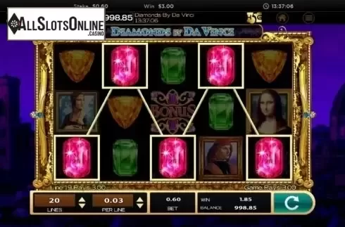 Win screen 7. Da Vinci (High 5 Games) from High 5 Games