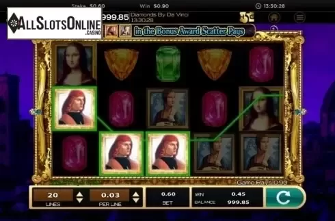 Win screen 2. Da Vinci (High 5 Games) from High 5 Games
