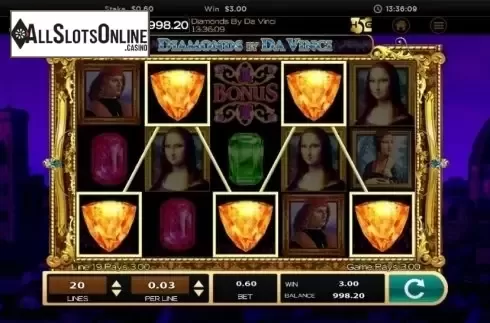 Win screen 6. Da Vinci (High 5 Games) from High 5 Games