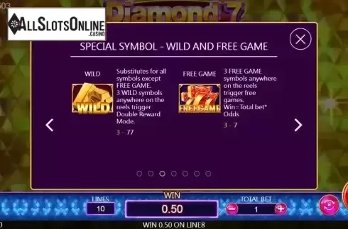 Special symbols screen