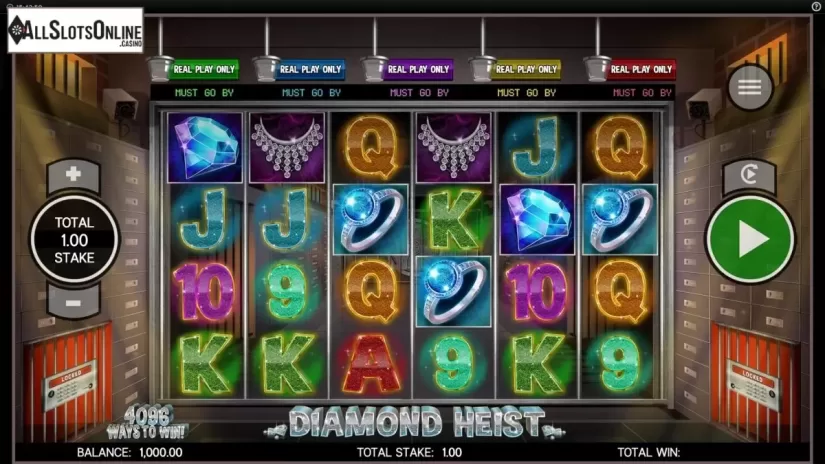 Reel Screen. Diamond Heist from CORE Gaming