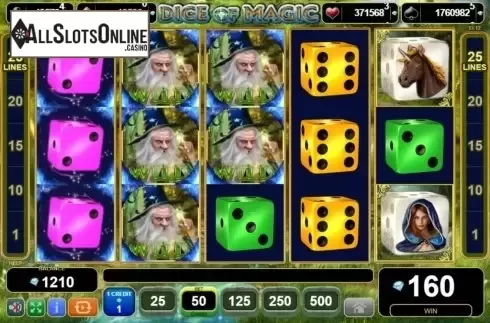 Win Screen 3. Dice of Magic from EGT