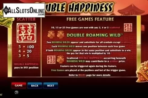 Screen3. Double Happiness (Aristocrat) from Aristocrat