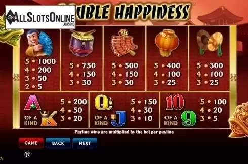 Screen4. Double Happiness (Aristocrat) from Aristocrat