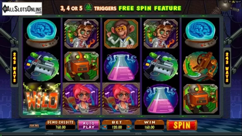 Screen9. Dr Watts Up from Microgaming