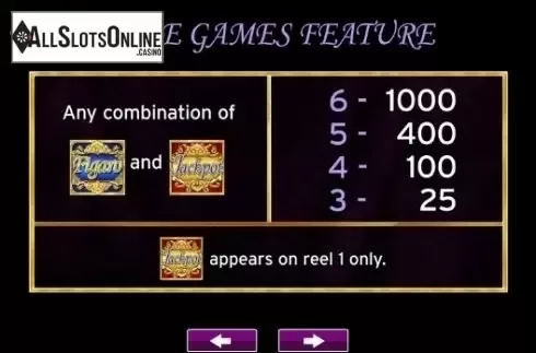 Paytable 1. Figaro from High 5 Games