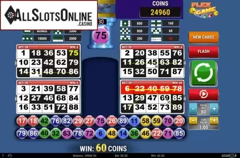 Win Screen. Flex Game from Play'n Go