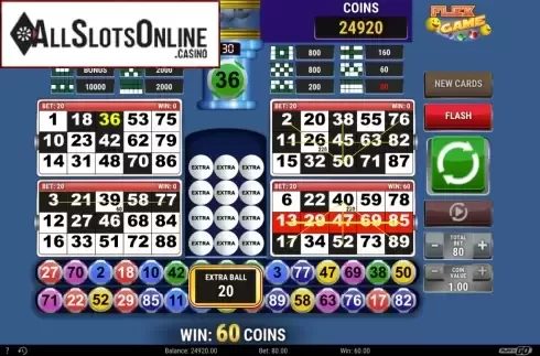 Win Screen. Flex Game from Play'n Go