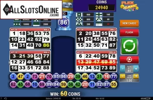 Win Screen. Flex Game from Play'n Go