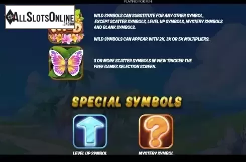 Game Features screen