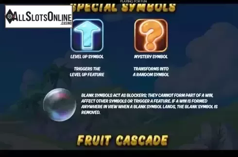 Game Features screen 2