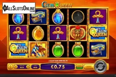 Win Screen . Gem Queen from Skywind Group