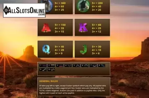 Paytable 3