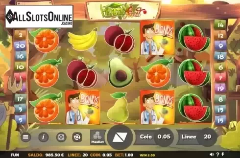 Bonus Game screen