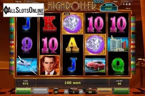Scatter. Highroller Jackpot from Greentube