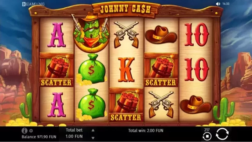 Johnny Cash slot screenshot 3