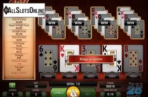 Game Screen. Joker Wild Double Up MH from NetEnt