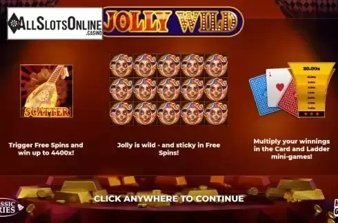 Intro screen