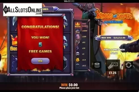 Free Games screen