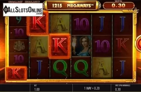 Free spins screen 2. Legacy of Ra Megaways from Blueprint
