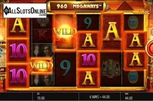 Wild win screen. Legacy of Ra Megaways from Blueprint