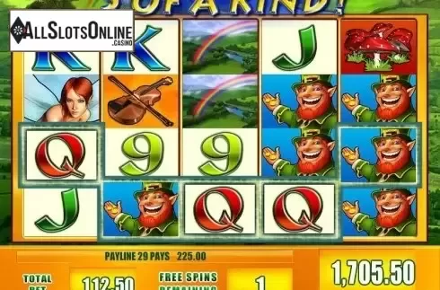 Win screen. Leprechaun's Fortune from WMS