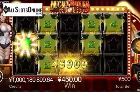 Win Screen. Lucky Boxes from CQ9Gaming