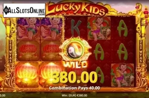 Sync Reels Win 2. Lucky Kids from August Gaming