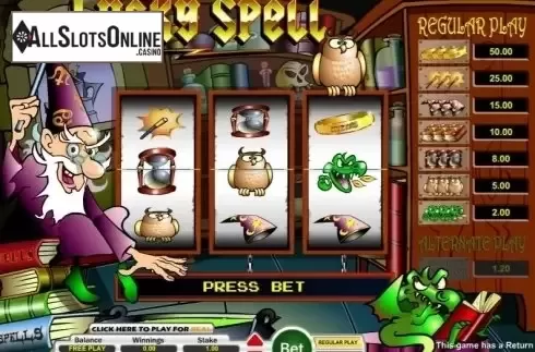 Reel Screen. Lucky Spell from Eyecon