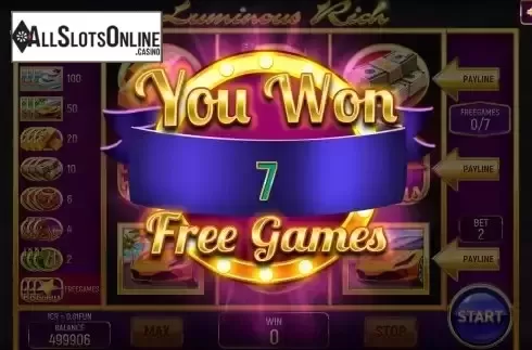 Free Games screen