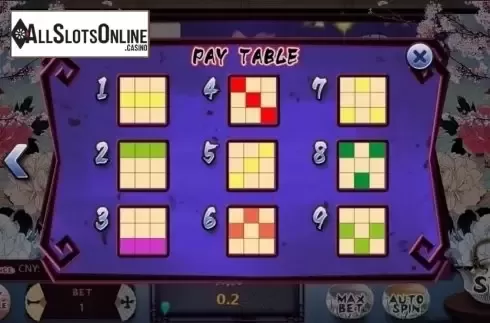 Paylines. Memoirs of a Geisha from Aiwin Games