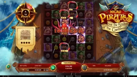 Micropirates and the Kraken of the Caribbean slot screenshot 5