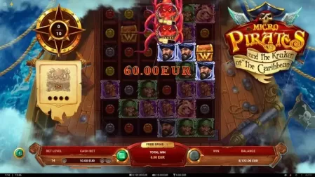 Micropirates and the Kraken of the Caribbean slot screenshot 4