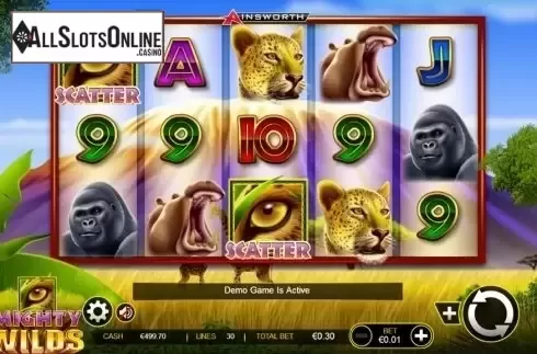 Screen 1. Mighty Wilds from Ainsworth